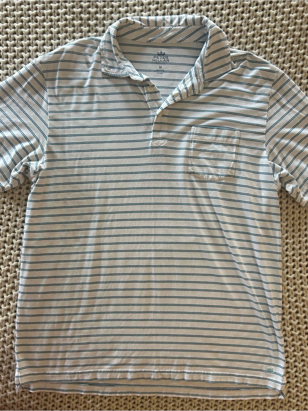 Peter Millar Seaside Wash Striped Polo